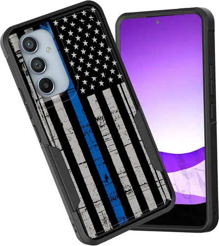 Vista 61 de Funda para Galaxy A15 5G, doble capa híbrida resistente a prueba de golpes, policarbonato duro, silicona suave, TPU, funda protectora para Samsung