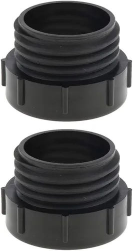 Vista 5 de 2 adaptadores de válvula IBC de 2 x 2 pulgadas, ajuste de tanque IBC, rosca fina hembra a rosca gruesa macho, plástico, fácil de instalar