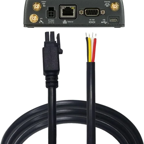 Vista 6 de CompuPort - Cable de alimentación Molex DC GPIO de arranque de 4 pines, puntas blindadas y soldadas, compatible con módems Microhard, Cradlepoint