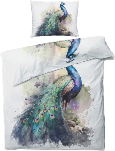 Vista 45 de Funda de edredón de águila calva tamaño individual Juego de ropa de cama de pájaros animales 2 piezas Funda de edredón