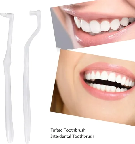 Vista 5 de Tuft - Cepillo de dientes copetudo, cepillo de dientes copetudo, limpieza y eliminación de manchas, cepillo de dientes interdental para cuidado
