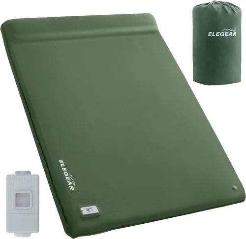 Vista 15 de Elegear Almohadilla de Dormir Autoinflable, 3.15" Almohadilla de Espuma Viscoelástica Ultra Gruesa para Acampar con Almohada de Inflado Rápido