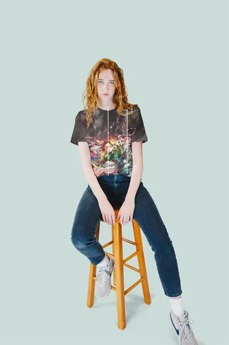 Vista 4 de Camiseta de manga corta con estampado 3D para hombre