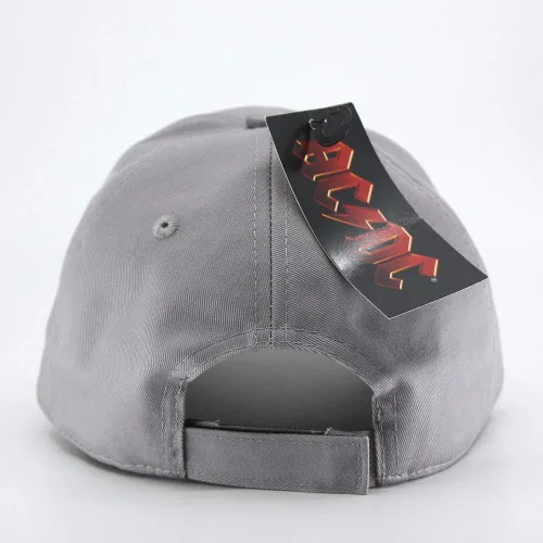 Vista 4 de Gorra de béisbol ajustable con banda de roca dura de color rojo y blanco, Beísbol, talla única