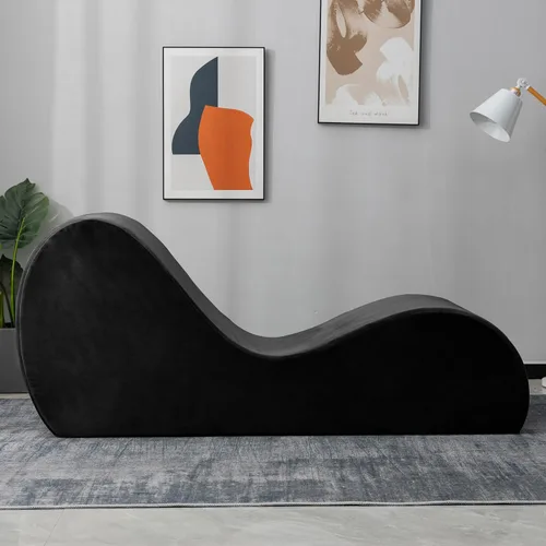 Vista 5 de Zenosyne Silla de yoga con funda lavable, bolsillos laterales, parte inferior antideslizante para dormitorio, silla de yoga para relajación