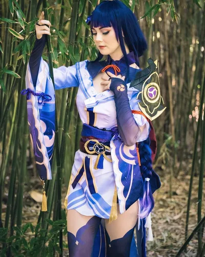 Vista 2 de Nuoqi Venti Cosplay Raiden Shogun Cosplay Yae Miko Cosplay Genshin Impact Cosplay Disfraces