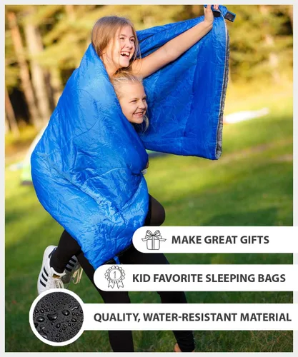Vista 5 de Bolsa de dormir para uso en interiores y exteriores. Ideal para niños, niñas, adolescentes y adultos. Estas bolsas ultraligeras y compactas son