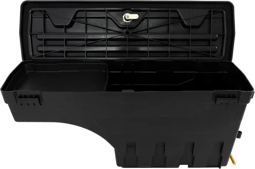 Vista 4 de Caja de almacenamiento para caja de camión, tapa con cerradura con llave, almacenamiento de caja de camioneta abatible, compatible con Jeep Wrangler