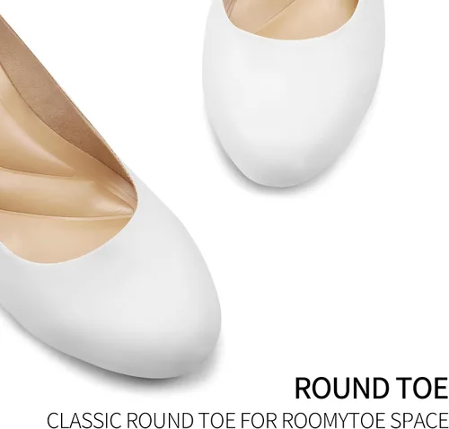 Vista 3 de mysoft Zapatos de vestir de 2 pulgadas con tacón bajo y punta cerrada para mujer
