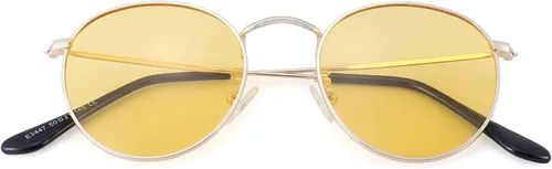 Vista 9 de Pro Acme Gafas de sol polarizadas de metal redondas pequeñas para mujer, estilo retro