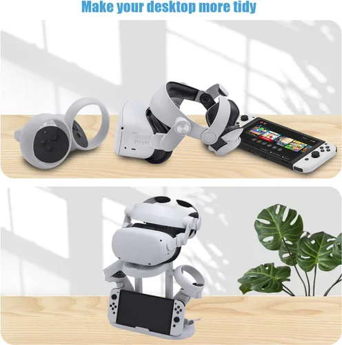 Vista 3 de VR Headset Organizer and Display Stand