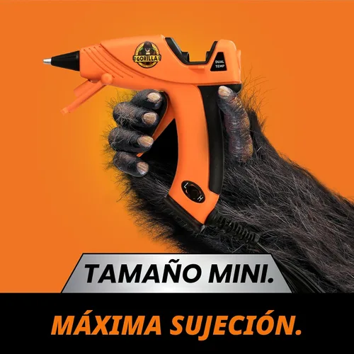 Vista 7 de Kit de Pistola de Pegamento Caliente Mini de Gorilla (Paquete de 1 Pistola de Pegamento Caliente Mini y 30 Barras) - Doble Temperatura, Boquilla