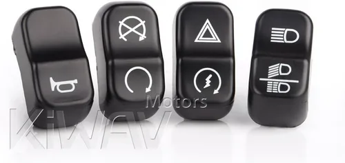 Vista 3 de KiWAV Tapas de interruptor negras, 11 piezas compatibles con Harley 14-17 FLHTCUTG, 14-18 FLHTCUI, 15-16 FLHTCUL, 15-17 FLRT, 15-18 FLHTKL, 16-18