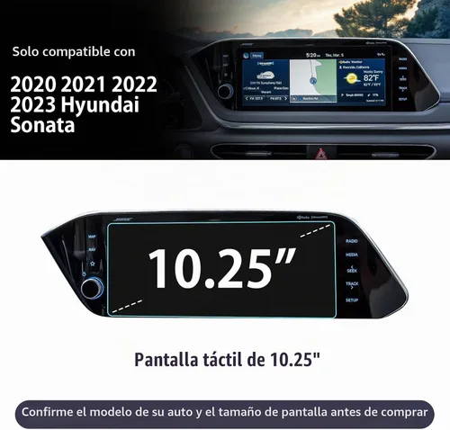 Vista 2 de Protector de pantalla para Hyundai Sonata 2020-2023 de 10.25 pulgadas 2023 Sonata Accesorios Sonata DN8 SE/SEL/Limited/N Line/SEL Plus Película