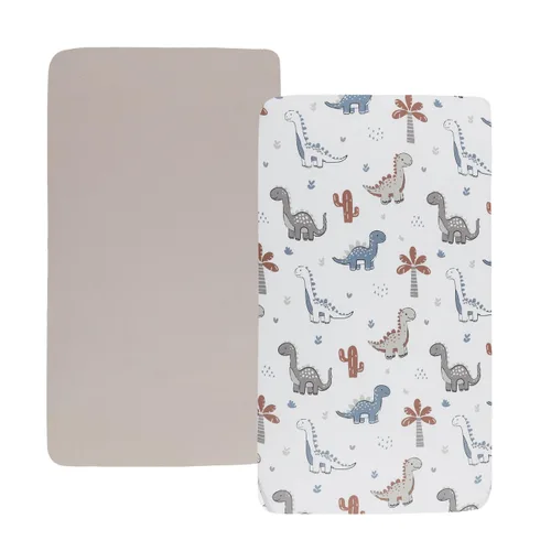 Vista 31 de Juego de sábanas de moisés, paquete de 2 sábanas bajeras ajustadas, elásticas ultra suaves, para colchón de cuna rectangular ovalada de reloj