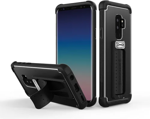 Vista 47 de Scooch Wingman - Funda con función atril para Samsung Galaxy S9 [protección contra caídas de 10 pies] [soporte bidireccional] funda protectora a