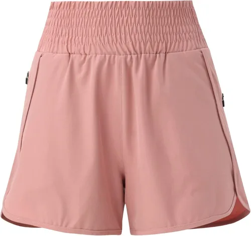 Vista 4 de Sport Work Out Shorts High Waist Sporty Bicycle Womens Hiking Shorts High Waisted Trousers High Rise Cargo Shorts Pink