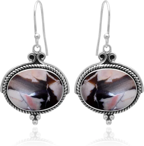Vista 22 de Veracity Jewelry - Aretes de plata de ley con piedras preciosas para mujeres y niñas, regalo para su cumpleaños, aniversario, esposa, mamá, novia