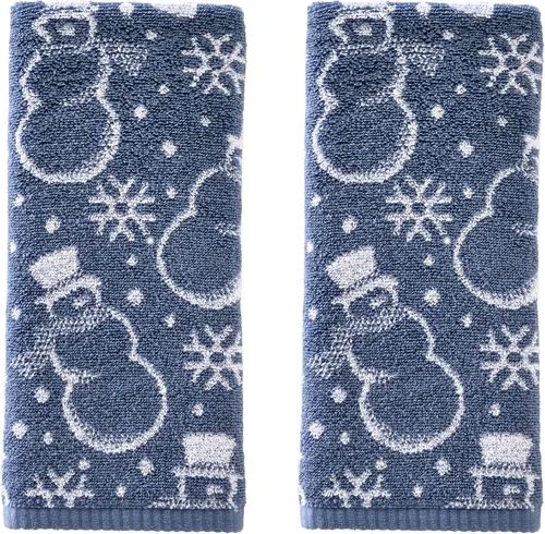 Vista 11 de SKL Home Toalla de baño de Navidad/Winter Fair Isle, color rojo