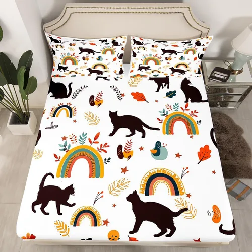 Vista 14 de Ropa de cama de 2 piezas, estilo rústico de granja, juego de ropa de cama para adolescentes y adultos, sábanas bajeras, ropa de cama ajustable