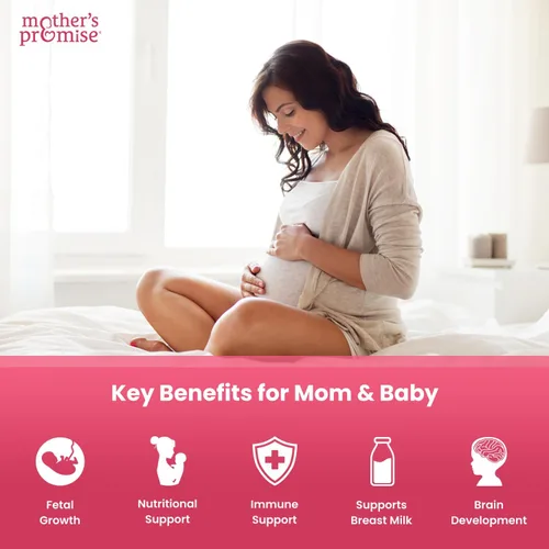 Vista 5 de Mother's Promise Multivitamínico prenatal y posnatal para mujeres Vitaminas prenatales líquidas sin azúcar para mujeres con folato, colina