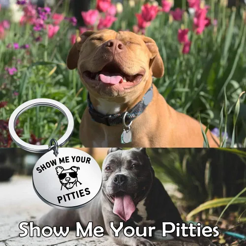 Vista 4 de TIIMG Pitbull - Llaveros para perros Pitbull