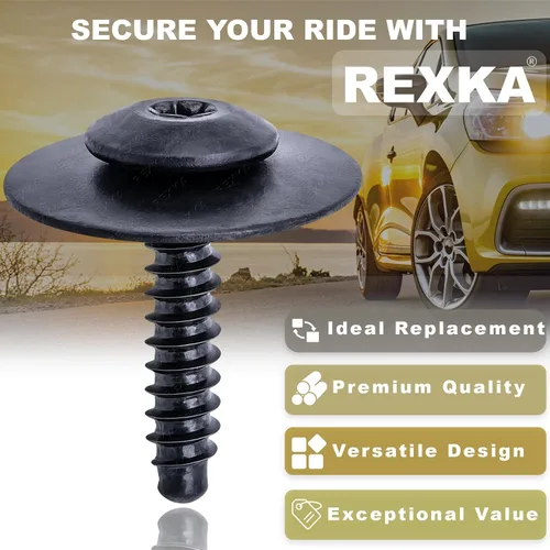 Vista 4 de Rexka 20 piezas de pernos de protección contra salpicaduras para guardabarros 11548270 Compatible con GM Chevrolet Camaro Colorado Cruze Equinox