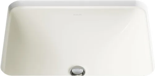 Vista 13 de KOHLER K-20000-0 - Rectángulo Caxton, 20-5 / 16 x 15-3 / 4 Pulgadas. Lavabo empotrado de baño, K-20000-96 Biscuit