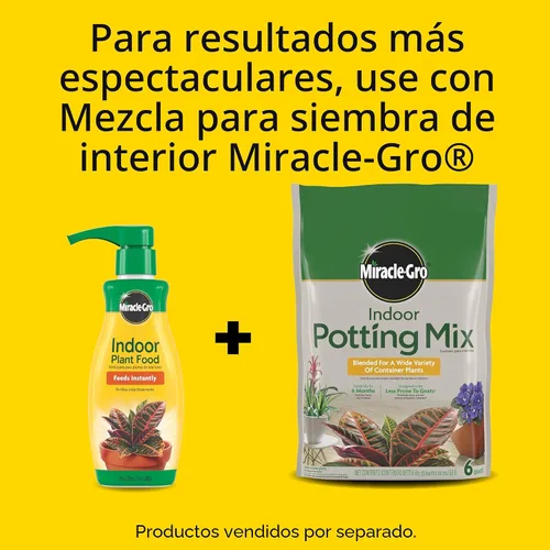 Vista 7 de Miracle-Gro Alimento para plantas de interior, alimento líquido para plantas de interior, plantas de serpiente, lirios de la paz, flores, verduras