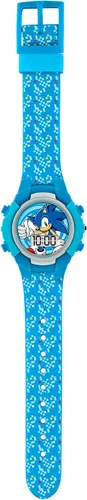 Vista 2 de Sonic Reloj de cuarzo digital para niño con correa de silicona SNC4036, Azul, Moderno