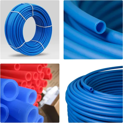 Vista 8 de Bobina de tubo Pex de 1 pulgada x 100 pies, azul, sin barrera, para agua potable, tubo de agua flexible para fontanería