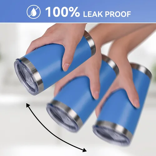 Vista 3 de Vaso Térmico de 20 oz de Acero Inoxidable Vasos Térmicos a Granel con Tapa Aislamiento de Doble Pared Tazas de Café Térmicas para Bebidas Calientes