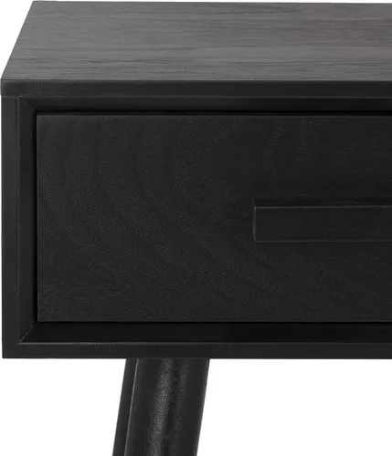 Vista 4 de Safavieh Home Albus Mid-Century - Mesa consola moderna de 3 cajones color negro