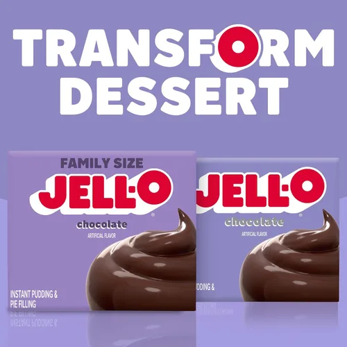 Vista 8 de Jell-O pudín instantáneo y relleno para pastel, sabor Chocolate, 5.9 oz