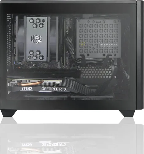 Vista 4 de Q-Box Mini Series PC - AMD Ryzen 5 5600G Cezanne 6-Core 3.9 GHz con AMD Radeon Graphics Gaming Cooler 16 GB DDR4 1TB SSD Windows 10, negro