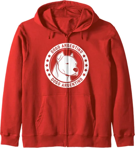 Vista 7 de Dogo Argentino - Sudadera con capucha y cremallera para perro