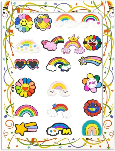Vista 9 de CUNUEN Cute Charms for Clogs Shoe Decoration Deportes 3D