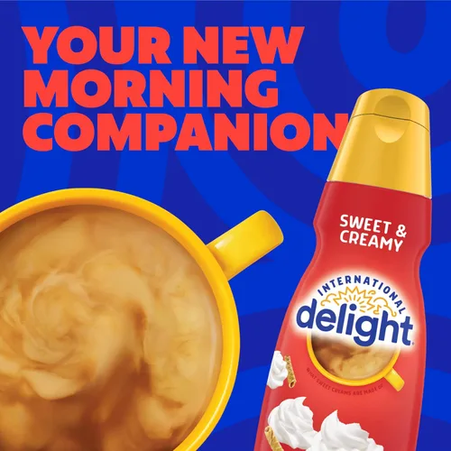 Vista 7 de International Delight Crema de café, dulce y cremosa, crema con sabor refrigerado, botella de 32 onzas líquidas