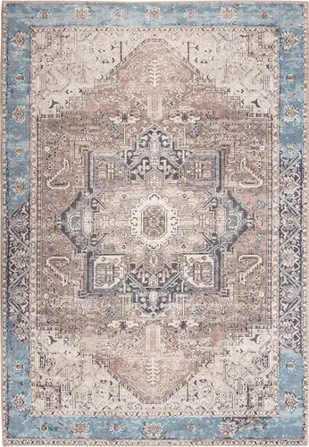 Vista 257 de GLN Rugs Traditional Collection - Alfombra de felpilla lavable a máquina, tradicional lavable, antideslizante, alfombra de felpilla de pelo corto