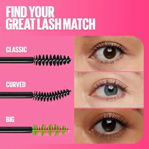 Vista 6 de Máscara a prueba de agua Great Lash de Maybelline, 0.44 Fl. Oz., Muy negro