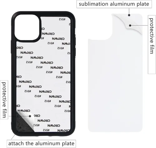 Vista 3 de 5 fundas para teléfono de sublimación para iPhone 11 de 6.1 pulgadas, fundas de teléfono imprimibles para teléfono personalizadas, fundas