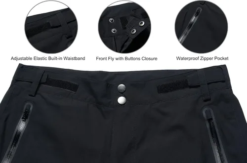 Vista 3 de Pantalones de golf para hombre, impermeables, cómodos, ligeros, transpirables, con bolsillos
