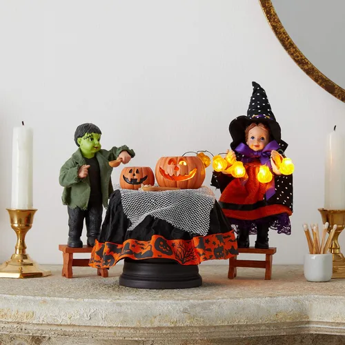 Vista 5 de Department 56 Possible Dreams - Juego de figuras iluminadas de Halloween para niños, 8 pulgadas, multicolor