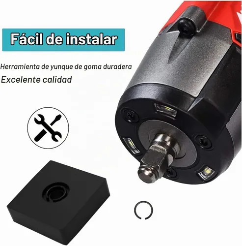 Vista 9 de Anillo de retención de impacto (10+10) 1/2" y 3/8" Anillo de fricción