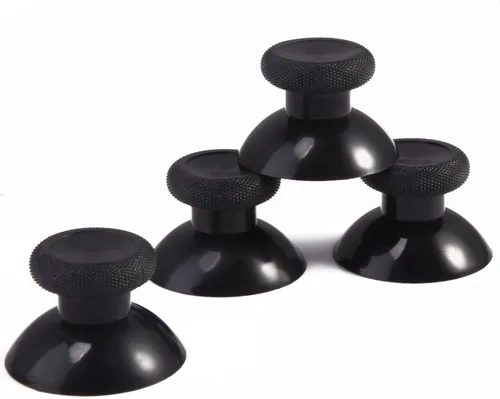 Vista 5 de BRAVECOW 20 PCS Black Analog Stick Joystick Controller Performance Thumb Grips Replacement Parts for PS4 Xbox One Controller