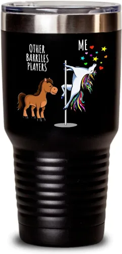 Vista 7 de Unicorn Barriles Tumbler Funny Gift For Musician Women Her Other Players Me Cute Birthday Present Magical Joke Quote Gag Insulated Cup With Lid