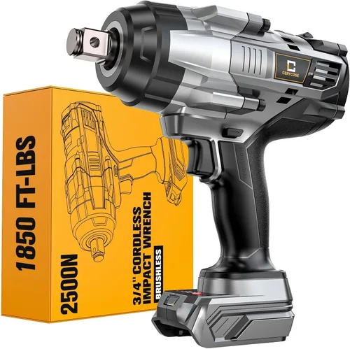 Vista 16 de Llave de impacto inalámbrica de 1/2 pulgada para batería DeWalt Max20V: Llave de impacto de alto torque de 1700 pies-libras, herramienta de servicio