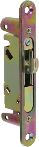 Vista 6 de FPL #3-45-S Cerradura de muesca de repuesto para puerta de vidrio deslizante, Dorado
