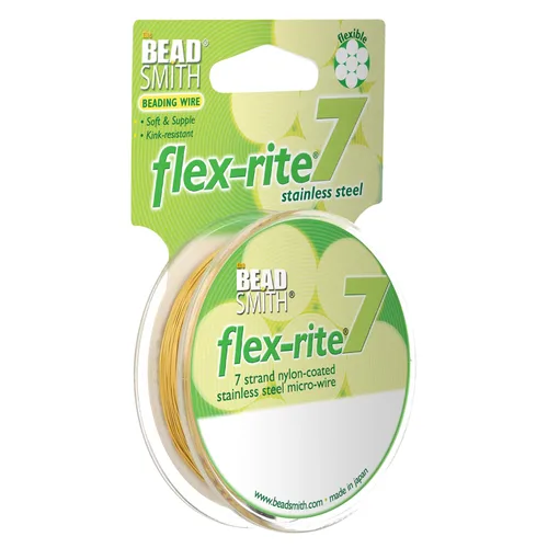 Vista 47 de The Beadsmith Flex-Rite - Alambre de acero inoxidable recubierto de nailon Transparente: 30 pies
