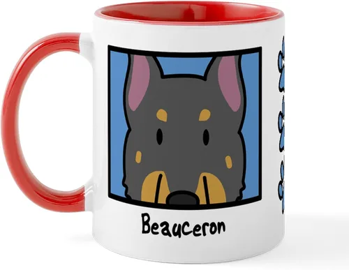 Vista 23 de CafePress Taza de café de cerámica Anime American Eskimo de 11 oz (11.0 fl oz)